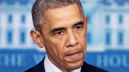 Nicht amüsiert - US Präsident Barack Obama.