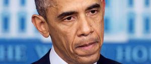 Nicht amüsiert - US Präsident Barack Obama.