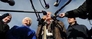 Der CSU-Vorsitzende und bayerische Ministerpräsident Horst Seehofer spricht bei der traditionellen CSU-Winterklausur in Wildbad Kreuth mit der Presse.