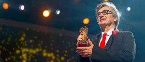 Wim Wenders bei der 65. Berlinale mit dem goldenen Ehrenbären. 