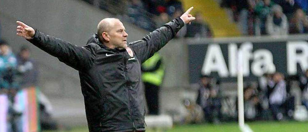 Thomas Schaaf hatte allen Grund zum Jubeln.
