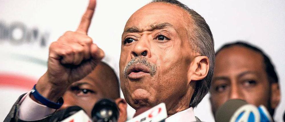 Reverend Al Sharpton ruft zum Marsch auf Washington auf.