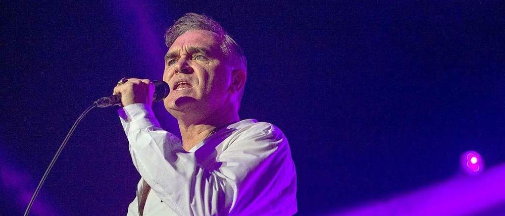 Morrissey auf der Bühne in der Berliner Columbiahalle.