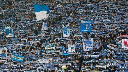 Auch die Fans von Hertha BSC wünschen sich gegen Dortmund Hingabe, Fantasie und Mut.