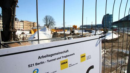Hier sollen später die S-Bahnen zwischen Nordring und Hauptbahnhof der S21 fahren.
