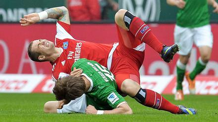Abstiegskampf: Der Hamburger SV ist Vorletzter, Bremen nur einen Platz besser. 