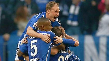 Wahnsinn: Schalke führte bereits nach 25 Minuten mit 3:0 gegen den VfL Wolfsburg.