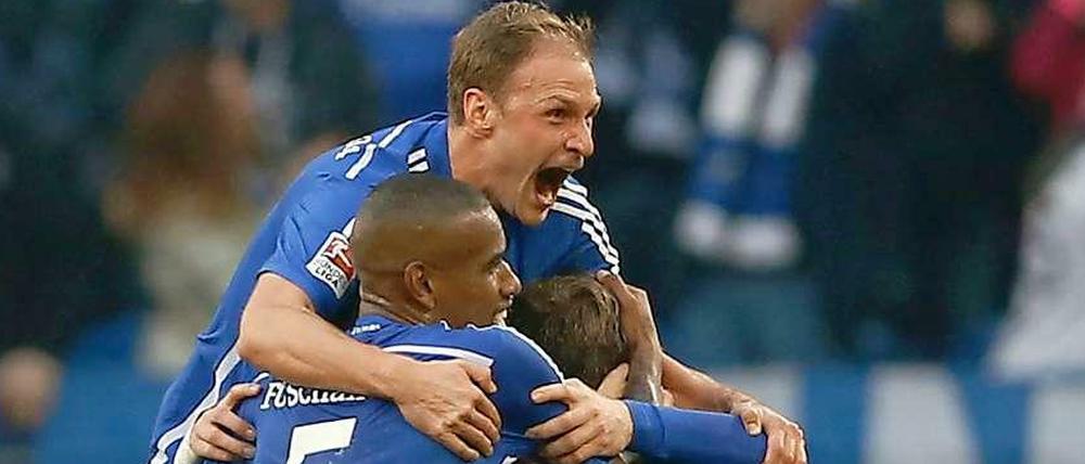 Wahnsinn: Schalke führte bereits nach 25 Minuten mit 3:0 gegen den VfL Wolfsburg.