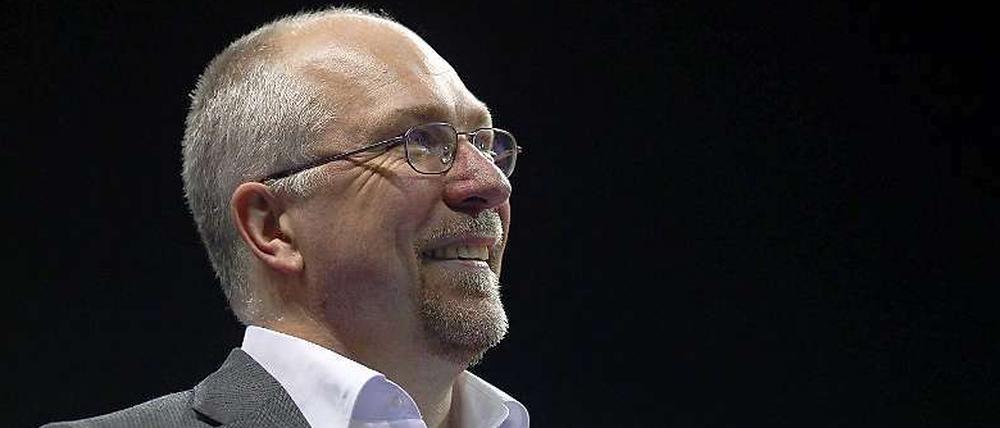 Hatte Grund zur Freude. Volleys-Trainer Mark Lebedew.