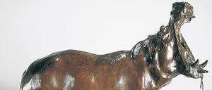 Gähnendes Nilpferd. Bronze, 1905. 