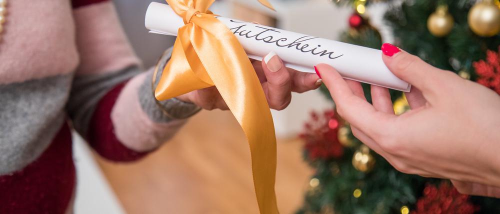 Gutscheine sind ein beliebtes Geschenk.