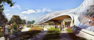 So könnte Googles neues Hauptquartier einmal aussehen.