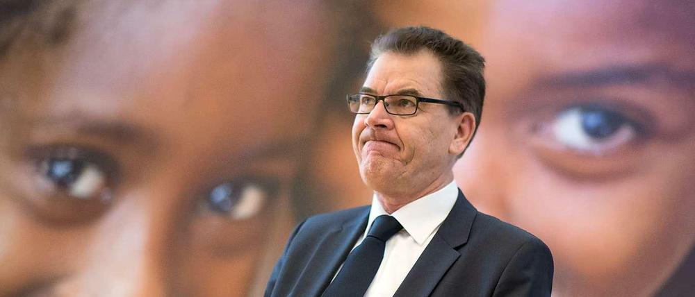 Bundesentwicklungsminister Gerd Müller (CSU) im Januar bei einer Konferenz mit dem Motto "Jedes Kind erreichen".