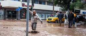 Überschwemmung in der Region Atacama in Chile. 