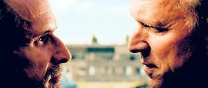 Wahrlich auf Augenhöhe. Ulrich Matthes (links) und Ulrich Tukur im preisgekrönten „Tatort – Im Schmerz geboren“ des Hessischen Rundfunks.