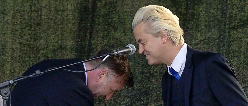 Lutz Bachmann und Geert Wilders.