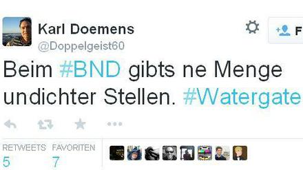 Die Twitter-Gemeinde lacht über den BND.