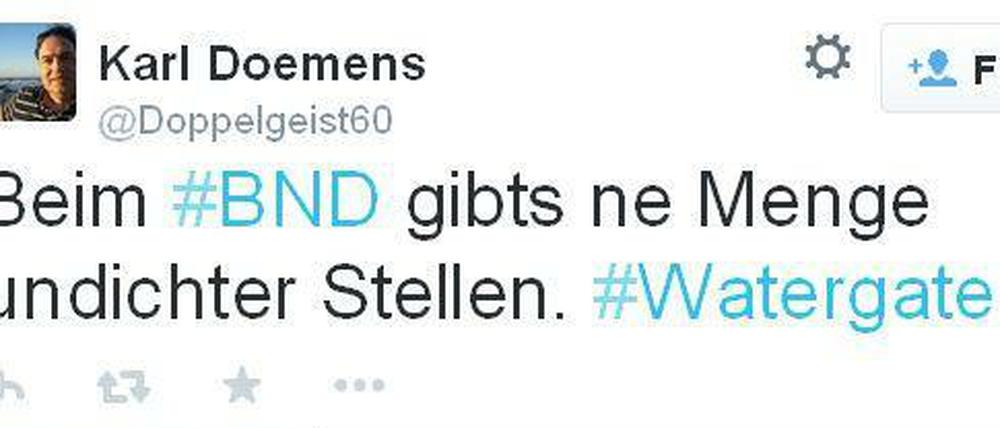 Die Twitter-Gemeinde lacht über den BND.