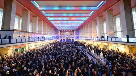 Letzter Abflug, Tempelhof. Die Modemesse fand in den vergangenen Jahren im einstigen Flughafen statt.