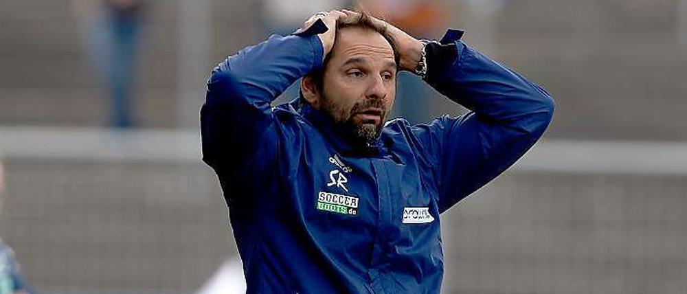 Nicht zu fassen. Stefan Ruthenbeck und der VfR Aalen verlieren zwei Punkte im Abstiegskampf der Zweiten Liga.