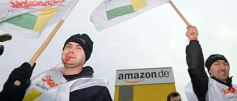 Verdi setzt den Streik bei Amazon fort.