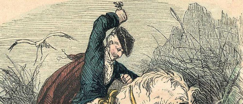 Am eigenen Schopf aus dem Sumpf ziehen – das ist angeblich Freiherr von Münchhausen gelungen. Auch eine Kanonenkugel soll er geritten haben.
