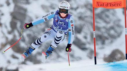 Schussfahrt ins Glück. Die einstige Riesenslalom-Spezialistin Rebensburg kann jetzt auch Abfahrt.