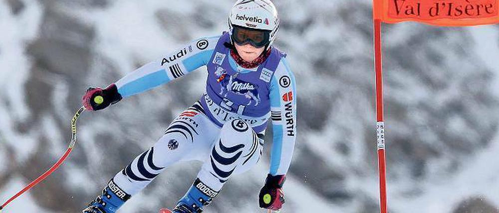 Schussfahrt ins Glück. Die einstige Riesenslalom-Spezialistin Rebensburg kann jetzt auch Abfahrt.