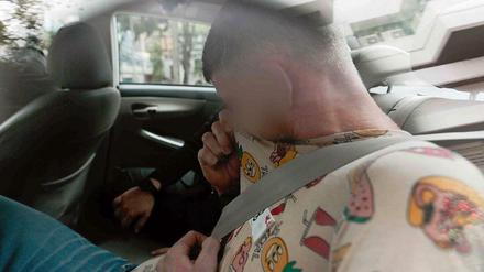 Elton H. nach seiner Verhaftung wegen Vandalismus am 22. November 2014 in Singapur.