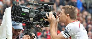 Auch Liverpools Steven Gerrard liebt das Fernsehen.