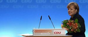 Angela Merkel ist zum achten Mal zur CDU-Parteivorsitzenden gewählt worden.