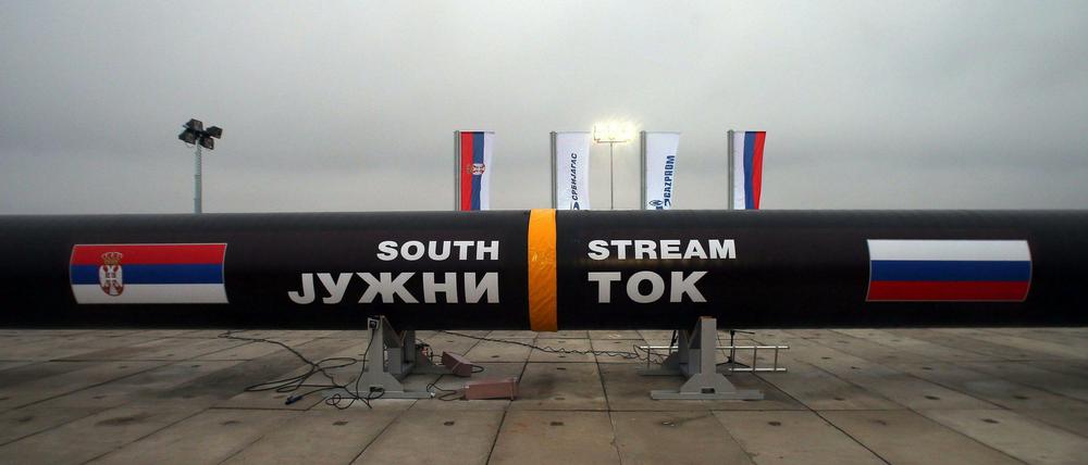 "South Stream": Russland hat seine milliardenschweren Pläne für den Bau der Erdgasleitung zur Versorgung Südeuropas aufgegeben.