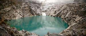 Eine Lagune oberhalb der Stadt Huaraz in den Anden.