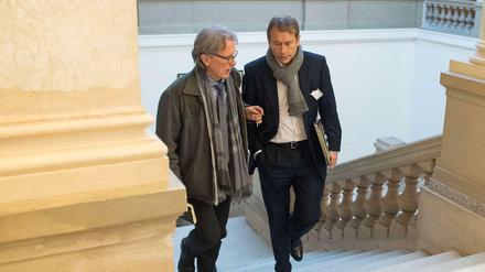 Es geht langsam aufwärts: Finanzsenator Ulrich Nußbaum (rechts) und sein designierter Nachfolger Matthias Kollatz-Ahnen.