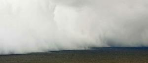 Ein Schneesturm nähert sich Buffalo im US-Bundesstaat New York.