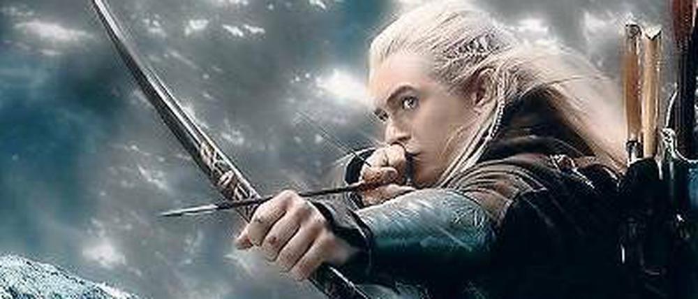 Zielsicher. Der Elbenkrieger Legolas (Orlando Bloom) hat den Bogen raus. 