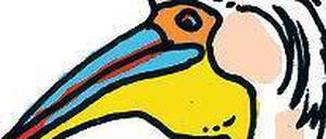 Großes Maul: der Pelikan.