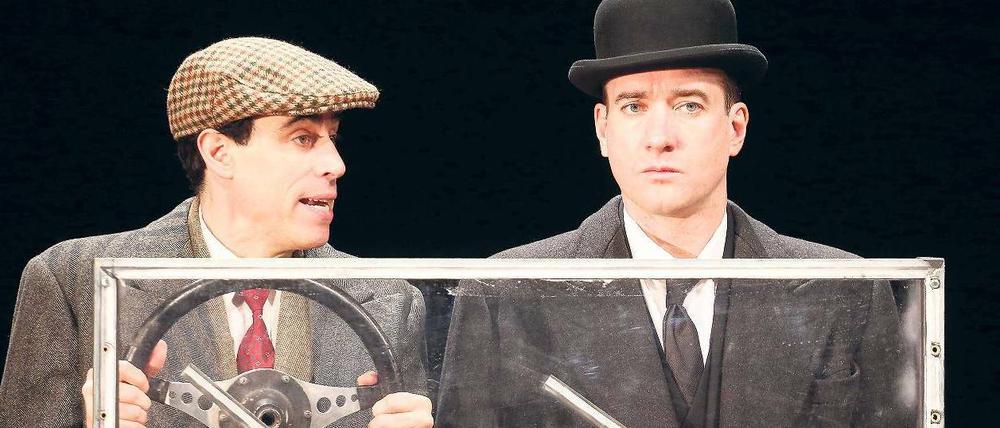 Der Dandy Bernie Wooster und sein Kammerdiener Jeeves sind Wodehouse' bekannteste Figuren. Hier in einer Theaterinszenierung in London. 