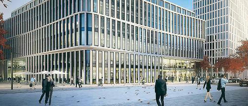 Verwechslungsgefahr. Neben dem Tower des Mineralölkonzerns Total baut CA Immo das „Baufeld 3“ nach Entwürfen des Architekturbüros KSP Jürgen Engel.