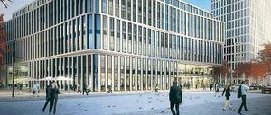 Verwechslungsgefahr. Neben dem Tower des Mineralölkonzerns Total baut CA Immo das „Baufeld 3“ nach Entwürfen des Architekturbüros KSP Jürgen Engel.