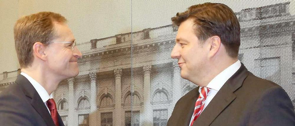 Er soll Berlins nächster Stadtentwicklungssenator werden: Andreas Geisel (rechts).
