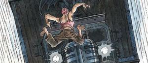 Düster-dynamisch: Eine Bildfolge aus dem aktuellen zweiten Band von "Annas Paradies".