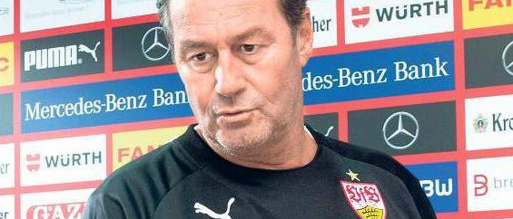 Zurück am alten Platz. Huub Stevens trainiert erneut den VfB Stuttgart.