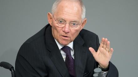 Bundesfinanzminister Wolfgang Schäuble