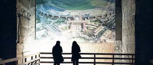 Eine luftfahrtaffine Nutzung wäre ideal. Luftaufnahme des Flughafen Tempelhofs in der großen Halle.