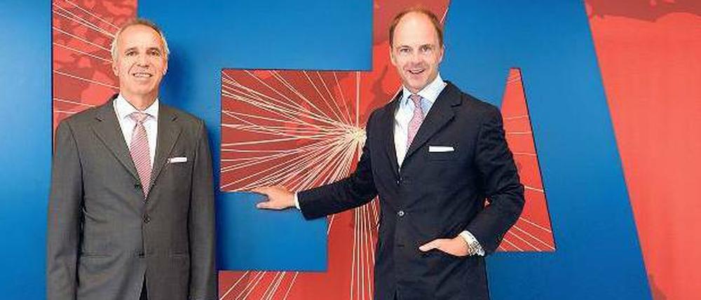 Die Ifa-Herren: Hans-Joachim Kamp (links) als Aufsichtsrat der Gesellschaft für Konsumelektronik (gfu) und Messe-Geschäftsführer Christian Göke haben die Funkausstellung in den vergangenen Jahren profiliert. Beide verstehen sich prächtig und wollen unbedingt weitermachen. Senatorin Yzer ist dagegen.