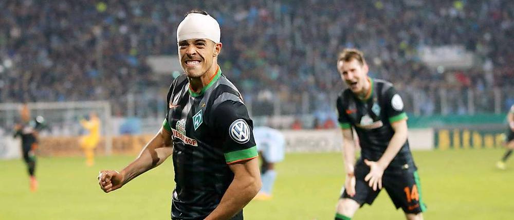 Werders Franco Di Santo bejubelt das 2:0.
