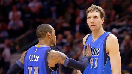 Monta Ellis (26 Punkte) und Dirk Nowitzki (18) waren die die erfolgreichsten Werfer bei den Dallas Mavericks. Am Ende fehlte trotzdem ein Punkt.