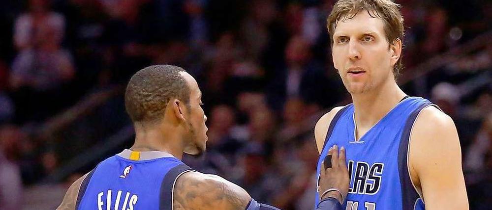 Monta Ellis (26 Punkte) und Dirk Nowitzki (18) waren die die erfolgreichsten Werfer bei den Dallas Mavericks. Am Ende fehlte trotzdem ein Punkt.