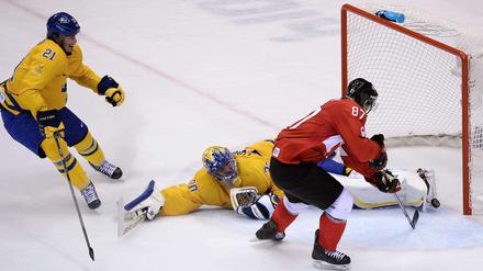 Vorentscheidung. Sidney Crosby schließt einen Konter zum 2:0 ab.